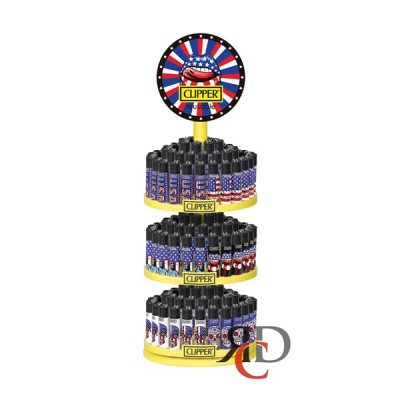 CLIPPER LIGHTER CAROUSEL 3 TIRE DISPLAY 144CT/ DISPLAY - NATIONAL LEAF